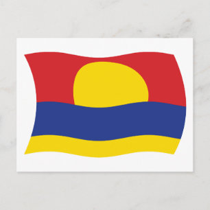 Carte postale du drapeau de l'atoll de Palmyra