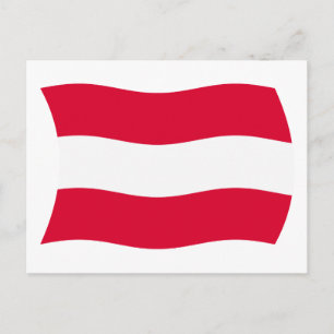 Carte postale du drapeau de l'Autriche