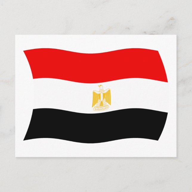 Carte postale du drapeau de l'Égypte (Devant)