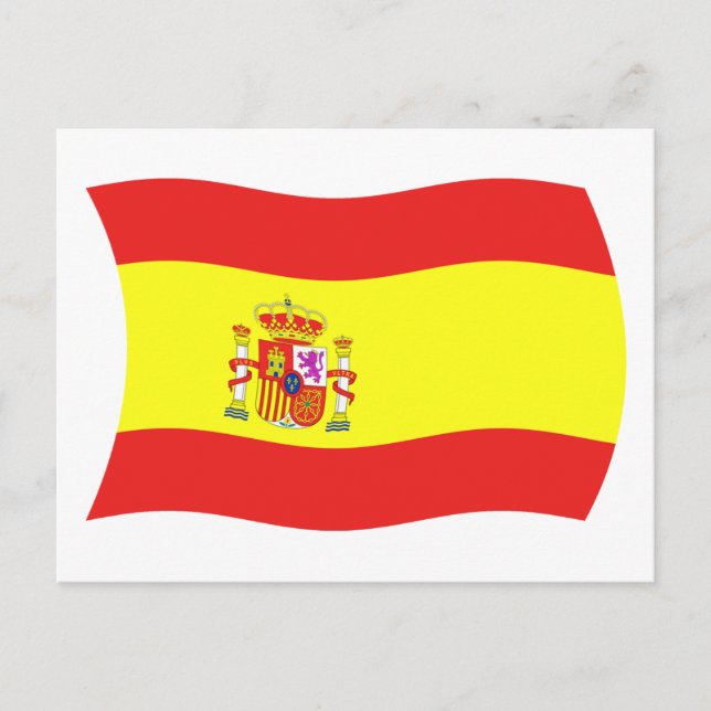 Carte postale du drapeau de l'Espagne (Devant)
