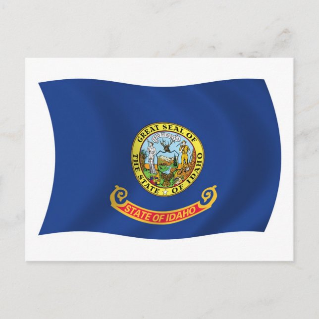 Carte postale du drapeau de l'Idaho (Devant)