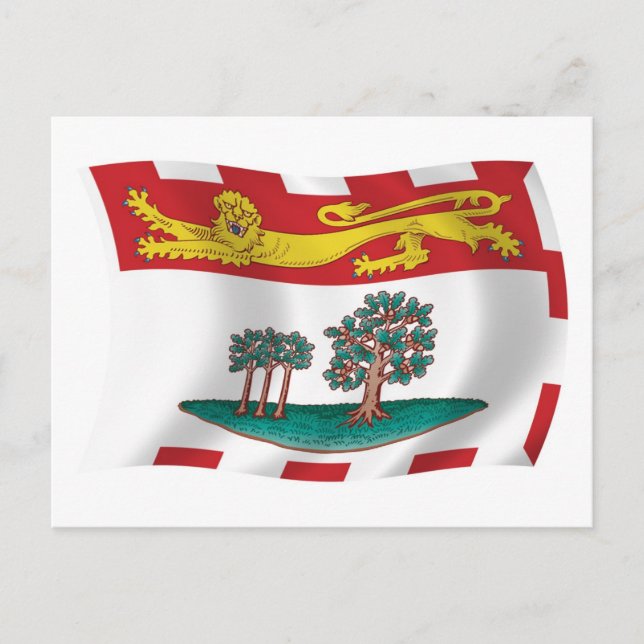 Carte postale du drapeau de l'Île-du-Prince-Édouar (Devant)