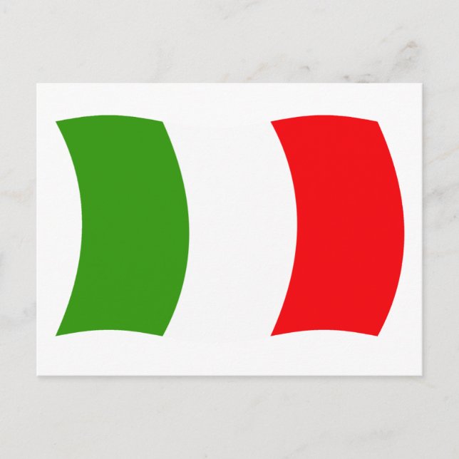 Carte postale du drapeau de l'Italie (Devant)