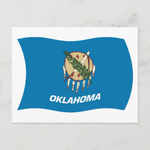 Carte postale du drapeau de l'Oklahoma