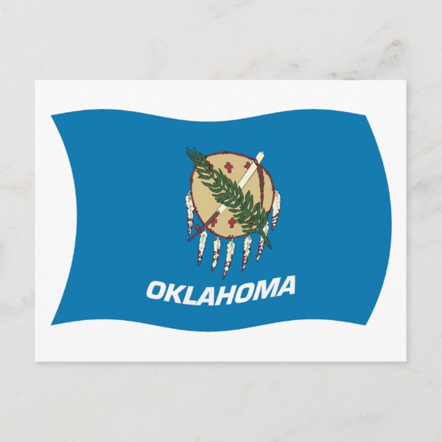 Carte postale du drapeau de l'Oklahoma (Devant)