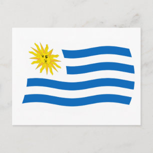 Carte postale du drapeau de l'Uruguay