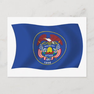 Carte postale du drapeau de l'Utah