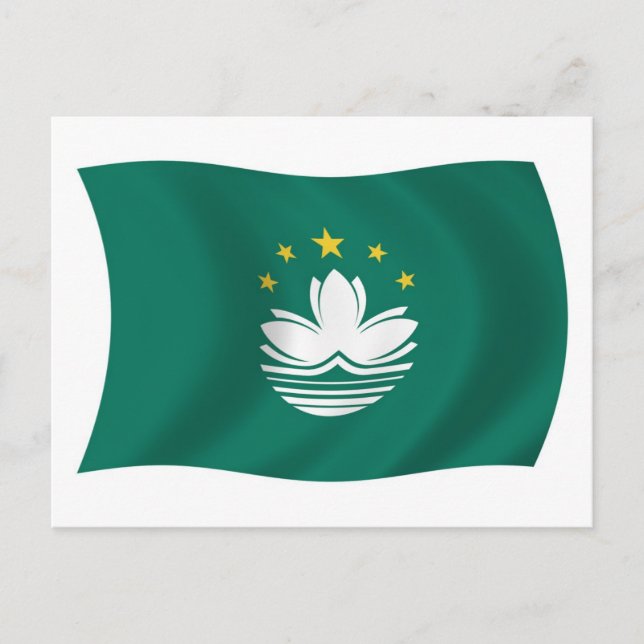 Carte postale du drapeau de Macao (Devant)
