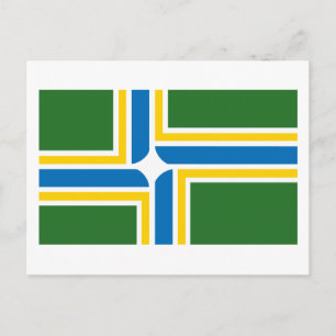 Carte postale du drapeau de Portland
