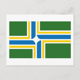 Carte postale du drapeau de Portland