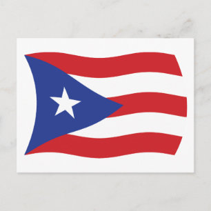 Carte postale du drapeau de Porto Rico