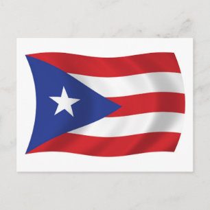 Carte postale du drapeau de Porto Rico