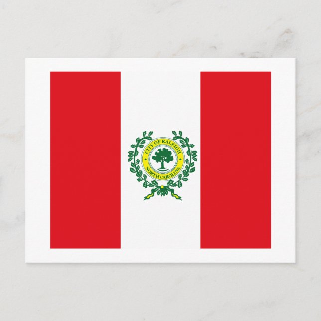 Carte postale du drapeau de Raleigh (Devant)