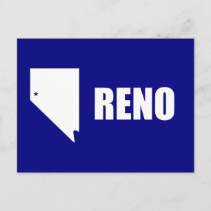 Carte postale du drapeau de Reno, Nevada