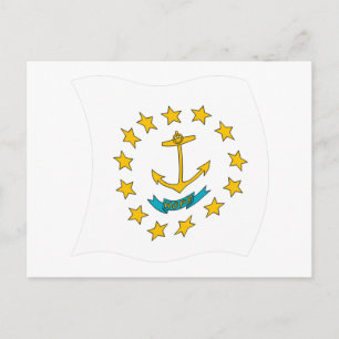 Carte postale du drapeau de Rhode Island