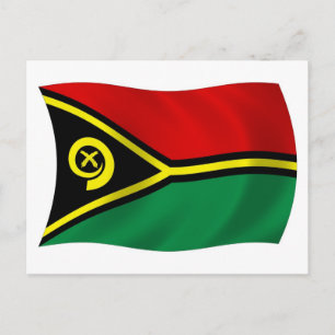 Carte postale du drapeau de Vanuatu
