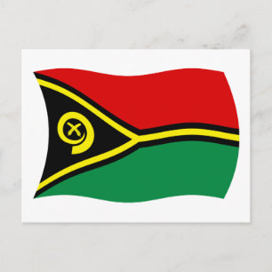 Carte postale du drapeau de Vanuatu