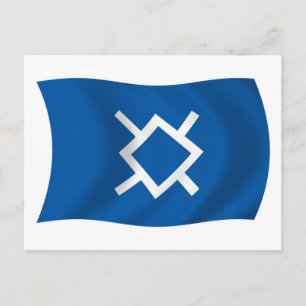 Carte postale du drapeau des Cheyennes du Nord