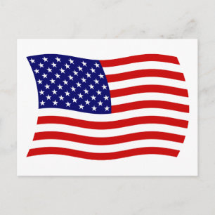Carte postale du drapeau des États-Unis d'Amérique