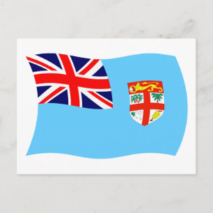 Carte postale du drapeau des Fidji