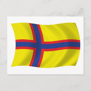 Carte postale du drapeau des Finnois ingriens