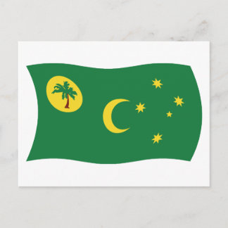 Carte postale du drapeau des îles Cocos