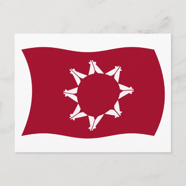 Carte postale du drapeau des Oglala Lakota (Devant)