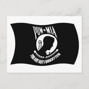 Carte postale du drapeau des POW et MIA