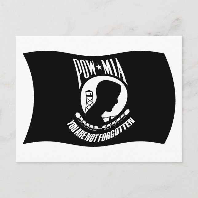 Carte postale du drapeau des POW et MIA (Devant)
