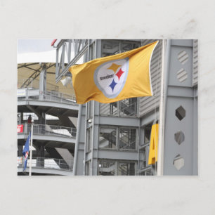 carte postale du drapeau des stèles de pittsburg
