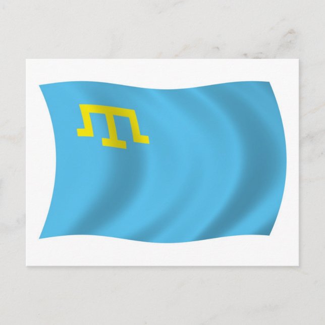 Carte postale du drapeau des Tatars de Crimée (Devant)