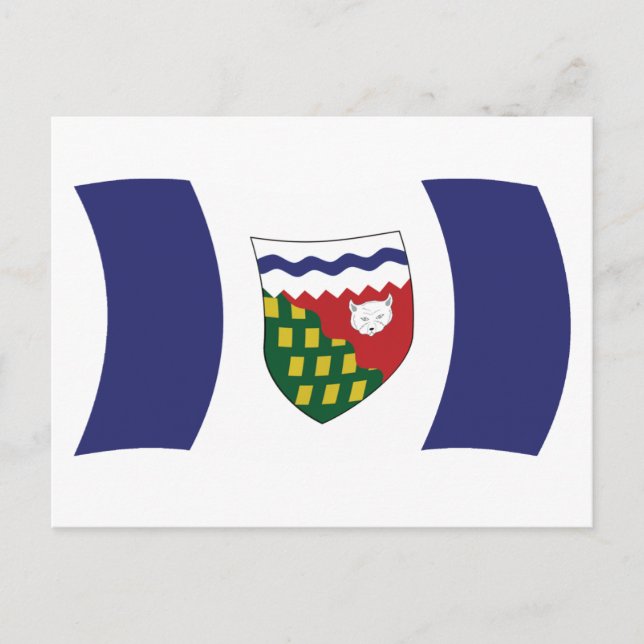 Carte postale du drapeau des Territoires du Nord-O (Devant)