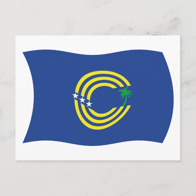 Carte postale du drapeau des Tokelau (Devant)