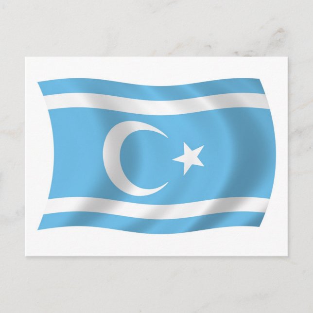 Carte postale du drapeau des Turkmènes irakiens (Devant)