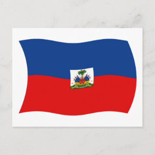 Carte postale du drapeau d'Haïti