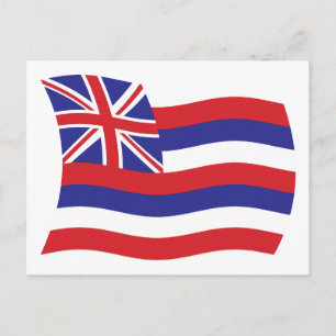 Carte postale du drapeau d'Hawaii