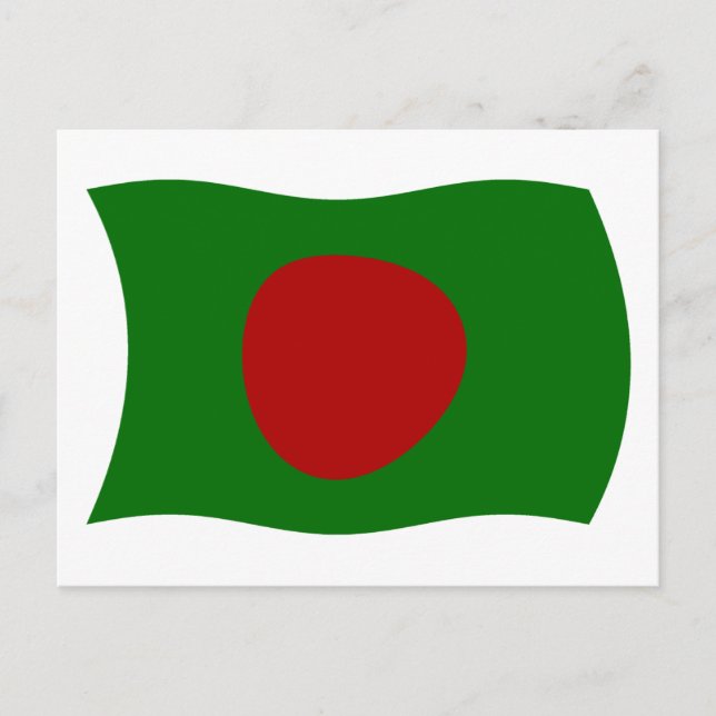 Carte postale du drapeau du Bangladesh (Devant)