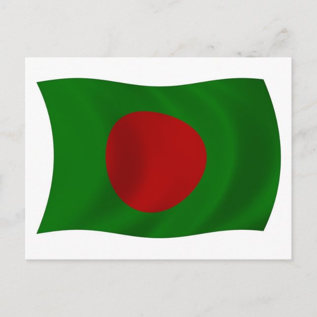 Carte postale du drapeau du Bangladesh (Devant)