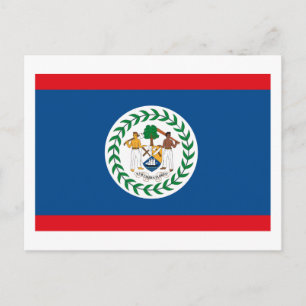 Carte postale du drapeau du Belize