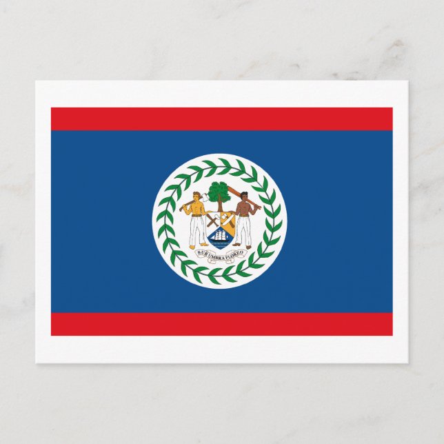 Carte postale du drapeau du Belize (Devant)