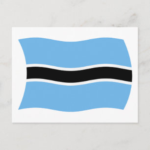 Carte postale du drapeau du Botswana