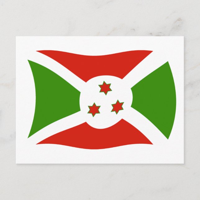 Carte postale du drapeau du Burundi (Devant)