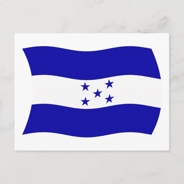Carte postale du drapeau du Honduras (Devant)