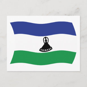 Carte postale du drapeau du Lesotho