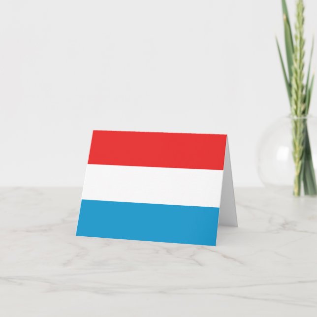 Carte postale du drapeau du Luxembourg (Devant)