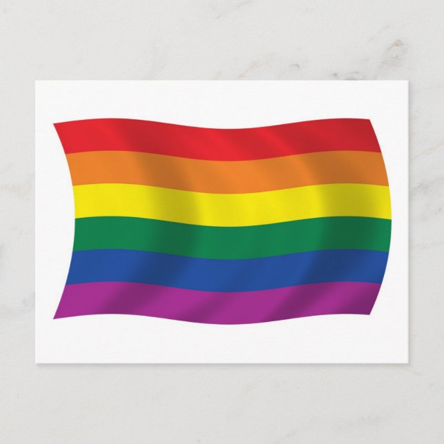 Carte postale du drapeau du mouvement de la fierté (Devant)