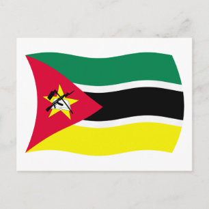 Carte postale du drapeau du Mozambique