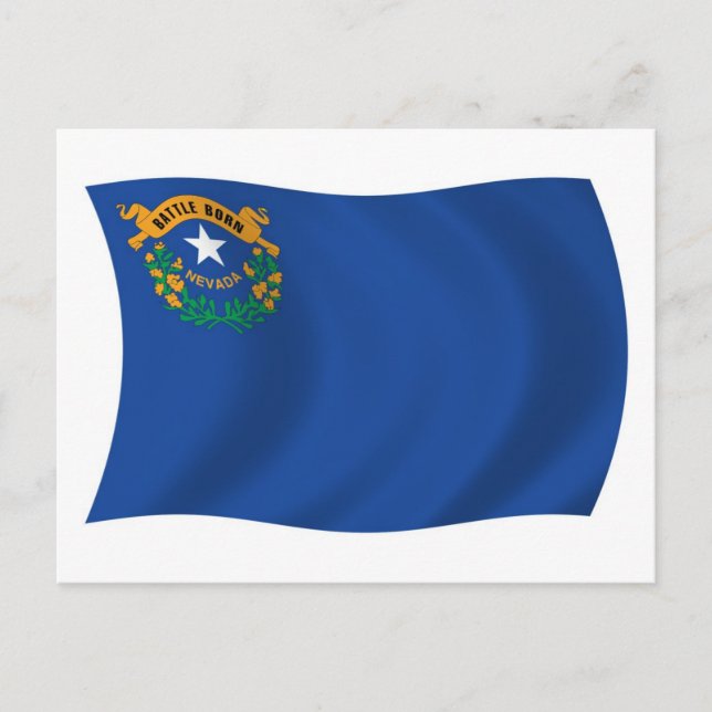 Carte postale du drapeau du Nevada (Devant)