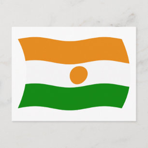 Carte postale du drapeau du Niger