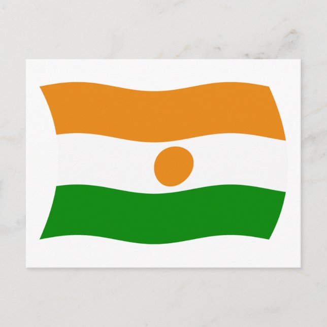 Carte postale du drapeau du Niger (Devant)